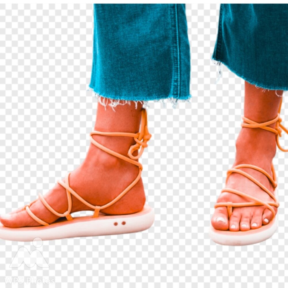 NEW Beek Chirp Ankle Tie Sandals - Beach Leather  266 5M1T